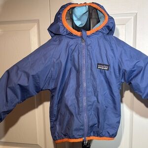 JA7001- Patagonia Toddler Reversible Fleece Jacket – Blue/Orange